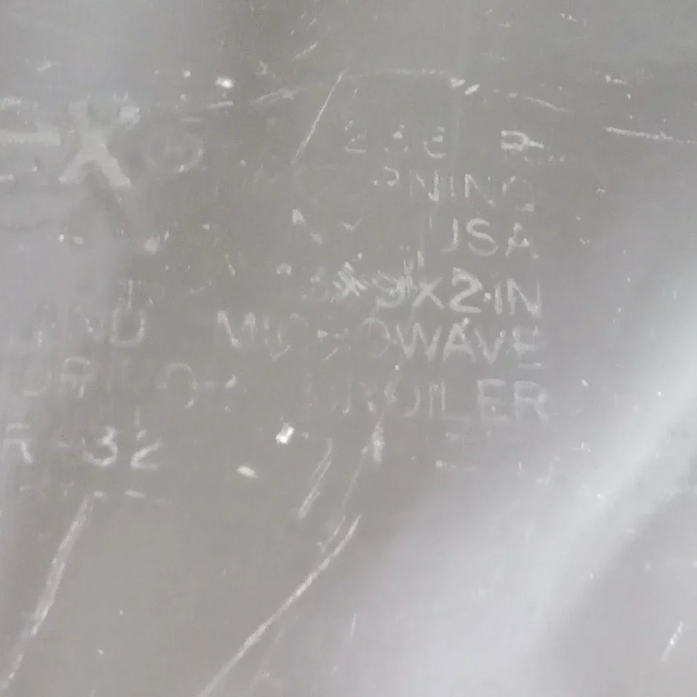 Pyrex 233 Clear Glass 3 Quart Oblong Baking Dish 13x9x2 USA Made Casserole Pan